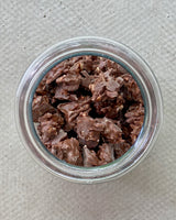 Rocas de chocolate con leche ecológicas