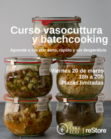 Taller de batchcooking. Viernes 20 de marzo