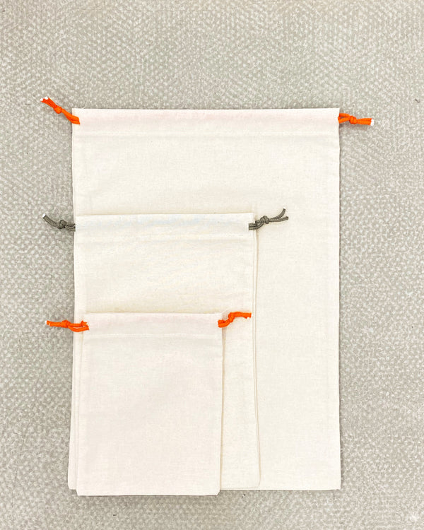 Pack 3 bolsas algodón orgánico