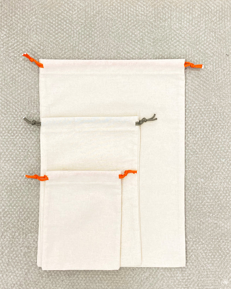 Pack 3 bolsas algodón orgánico