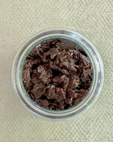 Rocas de chocolate negro ecológicas